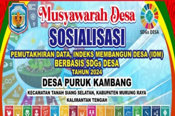 Musyawarah Pemdes Puruk Kambang Sosialisasi Pemutakhiran Data Indeks