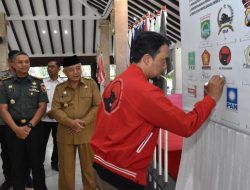 Deklarasi Pemilu Damai Letkol Inf Arief Nurbianto Menjaga Stabilitas Kabupaten Malang Aman Kondusif
