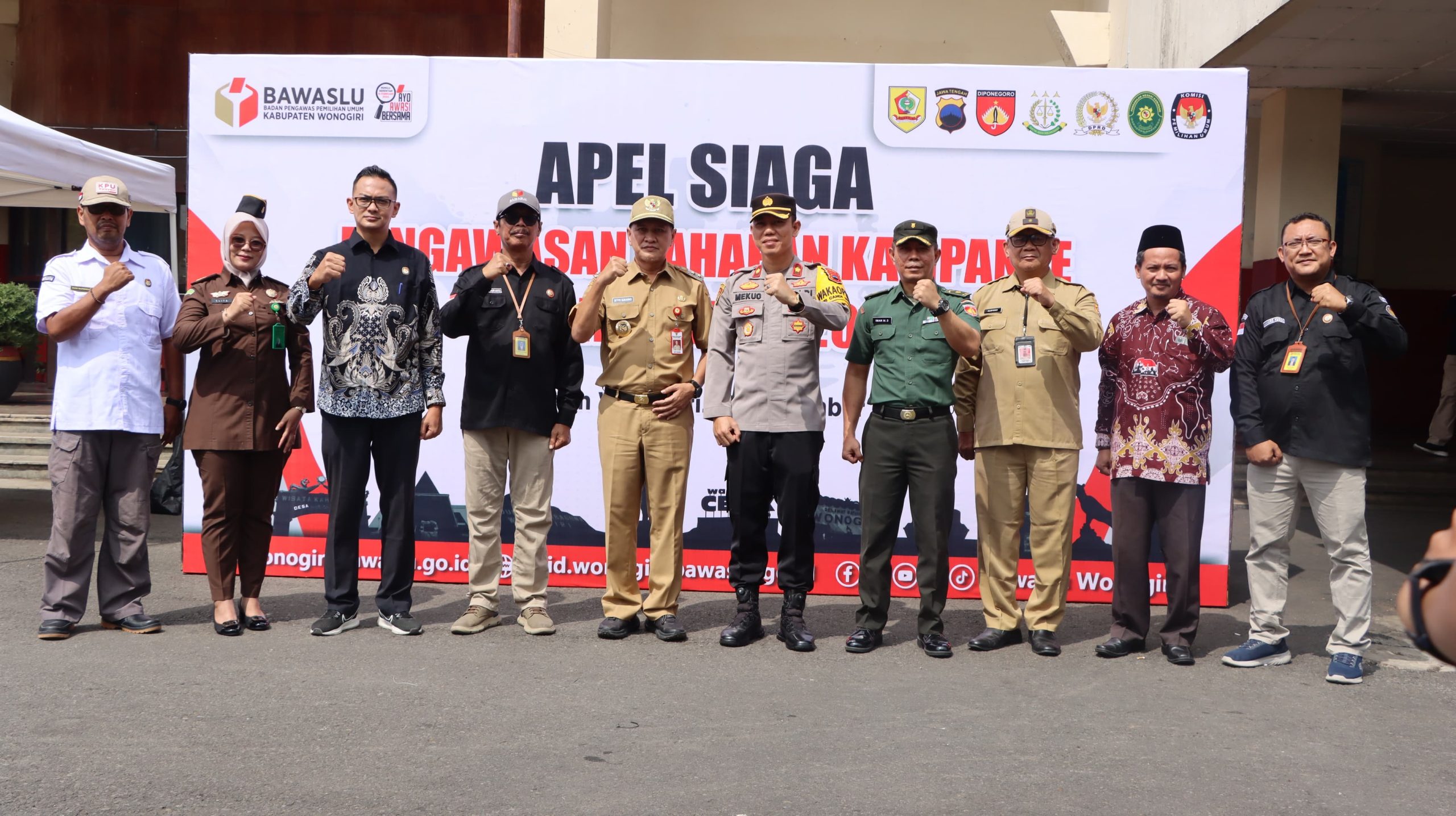 Wakapolres Wonogiri Hadir Dan Pimpin Pengamanan Apel Siaga Pengawasan