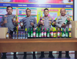 Jaga Kamtibmas, Polresta Pati Grebek Kamar Kos dan  Sikat Ratusan Botol Miras