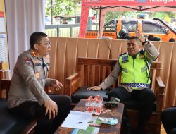 Dir Binmas Polda Jabar dan Kapolres Sukabumi Cek Pengamanan Pospam Ops Lilin Lodaya 2023