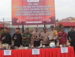 Lapas IIB Banyuasin Melaksanakan Apel Siaga bersama TNI- Polri