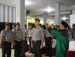 Lapas Narkotika Karang Intan Lantik dan Ambil Sumpah PNS Alumni Taruna Poltekip Angkatan 53