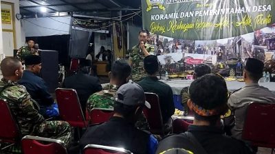 Peltu Batuud Koramil Wagir Bersama RMB Berikan Santunan Anak Yatim Desa Sidorahayu