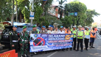 Satlantas Polres Metro Tangerang Kota Gelar Razia Knalpot Brong, Puluhan  Motor Terjaring
