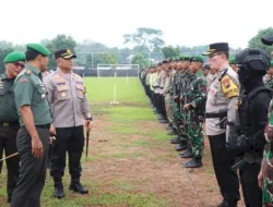Apel Gelar Pasukan Pengamanan Kunjungan Wapres RI Di Kabupaten Pati