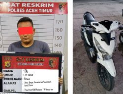 Satreskrim Polres Aceh Timur Berhasil Amankan Pelaku Pencurian Sepeda Motor