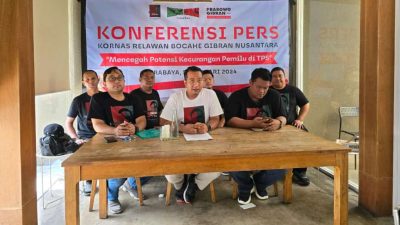 Bocahe Gibran Nusantara Bentuk Satgas Anti Pemilu Curang, Wujudkan Prabowo-Gibran Menang Satu Putaran