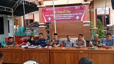 PPK Kecamatan Kayen Rapat Pleno Akhir Penghitungan Perolehan Suara Tingkat Kecamatan