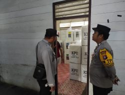 Personil BKO Polres Murung Raya dan Polsek Permata Intan Menjaga Situasi Kamtibmas Pasca Pemilu 2024