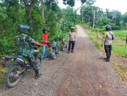 Antisipasi Kriminalitas,  TNI – Polri Gelar Patroli KRYD di Baradatu Way Kanan