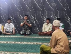 Danramil 0818/28 Bersama Muspika Karangploso Gelar Safari Ramadhan di Masjid Al -Ijabah Bocek