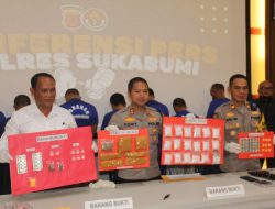 Polres Sukabumi Sita Sabu Seharga 1 Miliar dan Ribuan Obat Terlarang Serta Amankan Pelakunya