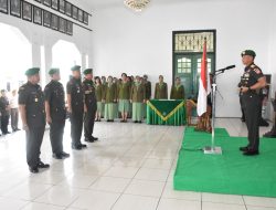 Brigjend Zainul Bahar Pimpin Sertijab Kasiops Kasrem 072/Pamungkas dan Dandim 0734/Kota Yogyakarta