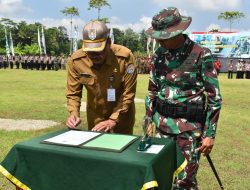 TMMD Kodim Cilacap Resmi Dibuka Dengan Tema “Dharma Bakti TMMD Mewujudkan Percepatan Pembangunan”