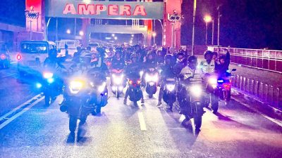 Ratusan Anggota Klub Motor ‘Terpanggil’ Ikut Patroli Bersama Kapolda Sumsel Jaga Kamtibmas Di Kota Palembang