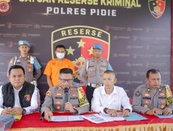 Satreskrim Polres Pidie Amankan Pelaku Penganiyaan Dengan Pemberatan