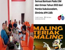 Lsm Dan Ormas Subulussalam Akan Laporkan Salah Satu Media Online