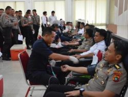 Hari Bhayangkara ke 78, Polda Bangka Belitung Gelar Kegiatan Bakti Kesehatan Donor Darah