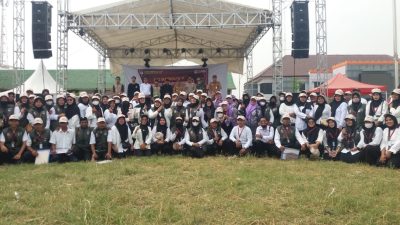 KPU Kabupaten Tangerang Bersama Pantarlih Apel Di Alun-Alun Kecamatan Teluknaga Persiapan Pemilu Pilkada