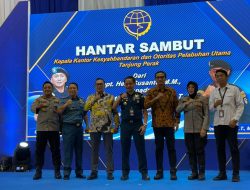 Polres Tanjung Perak Hadiri Hantar Sambut Kepala Kantor Kesyahbandaran dan Otoritas Pelabuhan Utama Tanjung Perak.