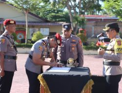 Kapolres Aceh Timur Pimpin Serah Terima Jabatan Tiga Kasat dan Empat Kapolsek