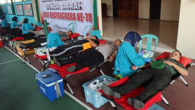 Donor Darah Massal Meriahkan Hari Bhayangkara ke-78 di Malang