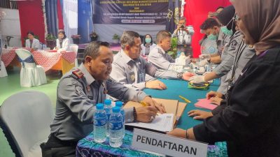 Lapas Narkotika Karang Intan Berpartisipasi dalam Pemeriksaan Kesehatan Hari Pengayoman ke-79 Tahun 2024