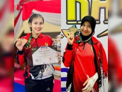 2 Polwan Polda Babel Wakili Polri Ikut Kejuaraan MBW International Taekwondo Championship 2024 Di Malaysia