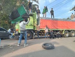 HMI Cabang Sukabumi Gruduk  Kantor Dishub Kabupaten Sukabumi, Ini Tuntutanya !