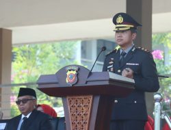 Polres Sukabumi Gelar Upacara HUT Bhayangkara Ke 78, Polri Presisi Menuju Indonesia Emas