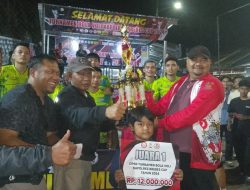 Tim Bola Voli Portek Sabet Juara Pertama Turnamen Bola Voli Kapolres Cup 2024 Brebes