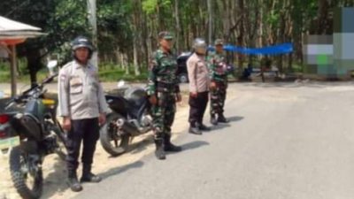 Berikan Rasa Aman Warga, TNI – Polri Gelar Patroli KRYD di Jalan  Simpang Kampung  Way Tuba