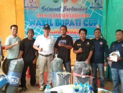 Wakil Bupati Way Kanan Buka Open Tournamen Bola Voli Kepala Kampung Argomulyo Cup 2024