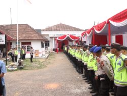 Kapolres Banyuasin Turunkan 420 Personil Polri Pastikan Tahapan Pilkada Berjalan Dengan Aman