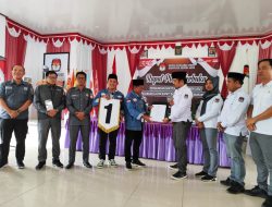 KPU Murung Raya Gelar Rapat Pleno Pengundian Nomor Urut Pasangan Calon Bupati dan Wakil Bupati