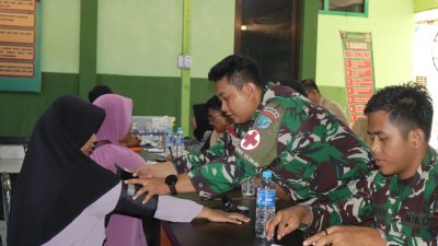 Wujud Bhakti TNI Kodim 1013/Mtw Gelar Donor Darah, Pengobatan Massal dan Pembagian Sembako Gratis Dalam Rangka Memperingati HUT TNI ke-79