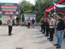 Puluhan Personel Polres Brebes Siaga Amankan Penetapan Paslon Pilkada 2024