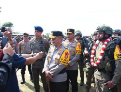 Upacara Penyambutan Purna Tugas Operasi Damai Cartenz, Kapolda Sulteng Apresiasi Keberhasilan Tugas