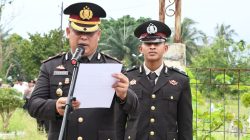 Beri Penghormatan Terakhir, Wakapolres Aceh Timur Pimpinan Upacara Pemakaman KA SPKT