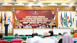 Pj Bupati Pati Hadiri Rapat Pleno Penetapan Pasangan Cabup-Cawabup Terpilih